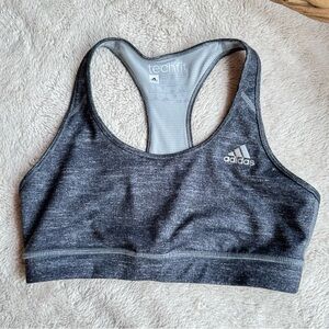 Adidas Techfit Climacool Sports Bra Heather Gray